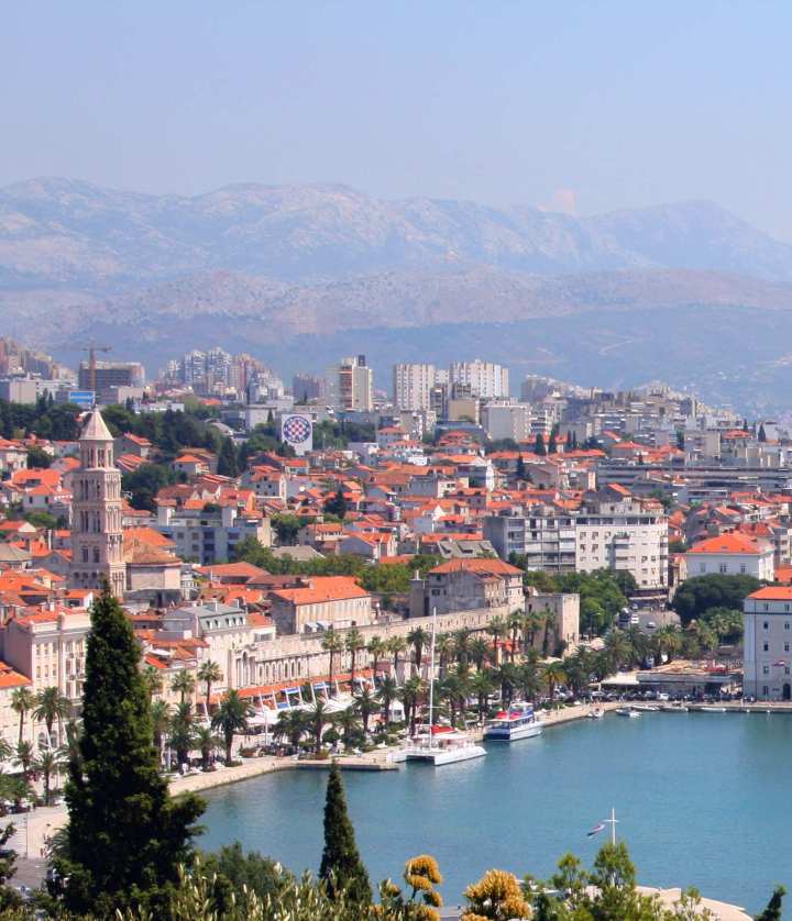 Vistas de split desde monte marjan riva