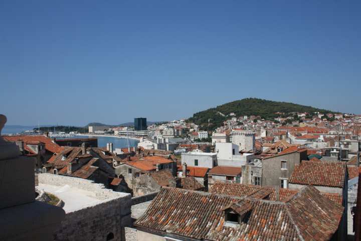 Panoramicas split desde la torre catedral de san duje foto