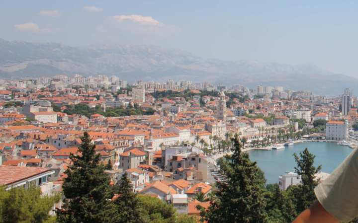 Vistas de split desde monte marjan split