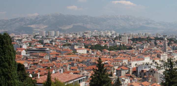 Vistas de split desde monte marjan visitar